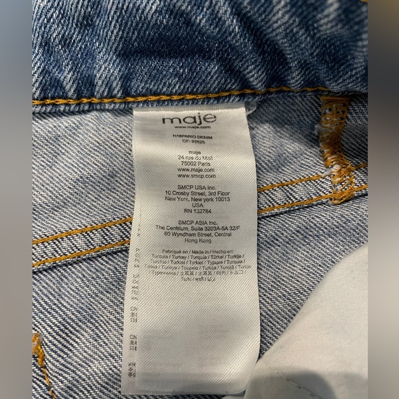 Maje Denim Mom Jeans Size 36 Like New - Picture 4 of 4